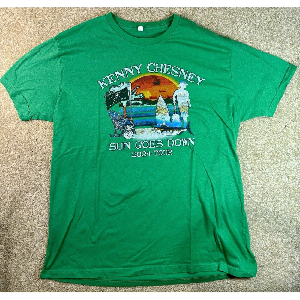 Kenny Chesney Sun Goes Down Tour Shirt Large County Concert Memorabilia 2024